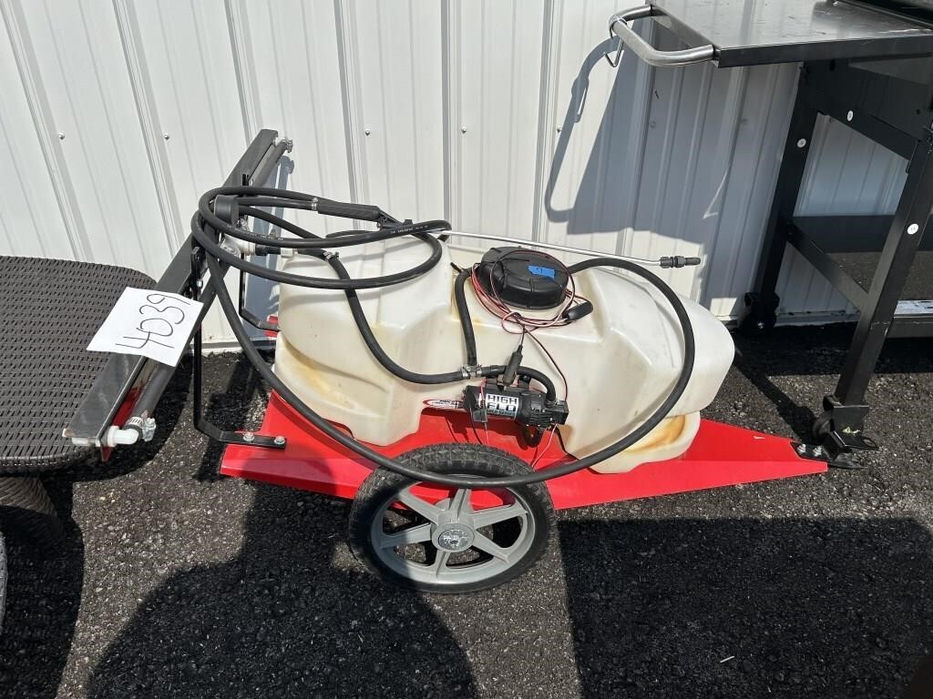 Pull behind sprayer w/ wand-used