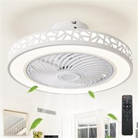 JUTIFAN Ceiling Fan with Lights Remote Control,