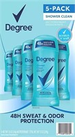 5 pack Degree Antiperspirant Deodorant