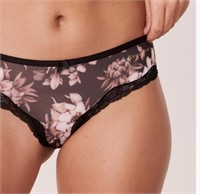 5 x Sz M Camel Floral Cheeky Panty - La Vie En