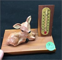 Little Ceramic Deer Thermometer
