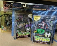 3 Mcfarlane Spawn Deluxe Ultra Action Figures.