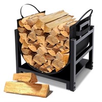 MOFEEZ Firewood Rack Log Holder Indoor with Wood C