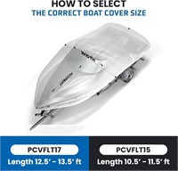 Pyle PCVFLT17 Inflatable Boat Cover - 12.5’ to
