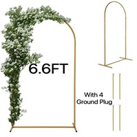 E7903 Arch Backdrop Stand 6.6FTx3.3FT, Gold