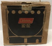 IN BOX VINTAGE COLEMAN HEAT DRUM