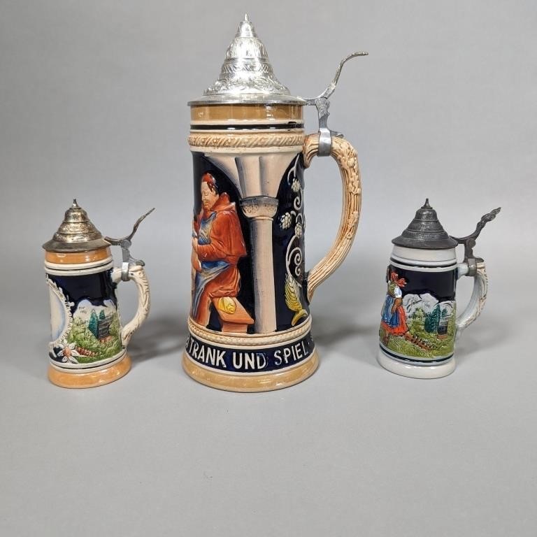 3 German Steins