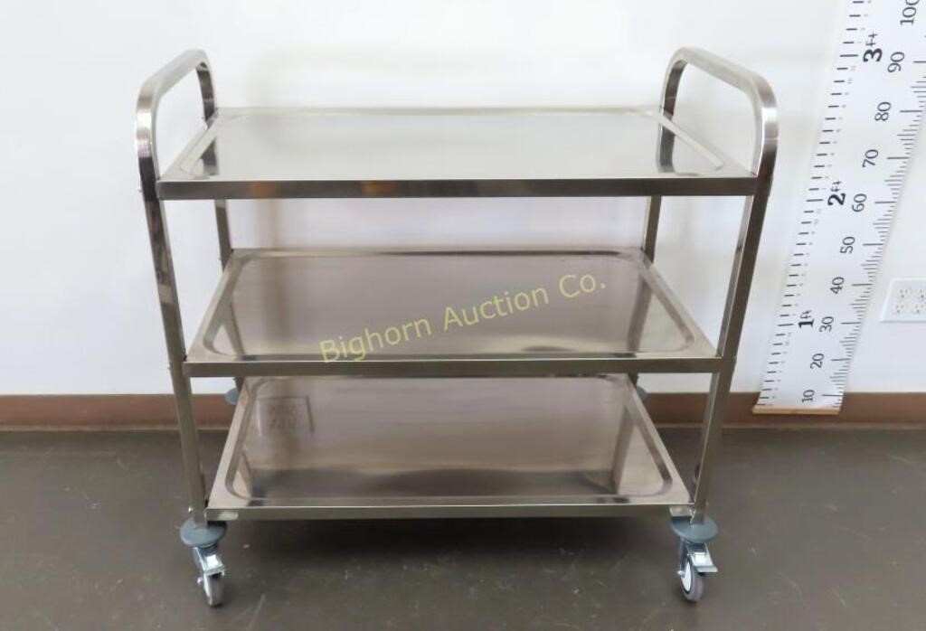 Stainless Steel 3 Tier Utility Cart