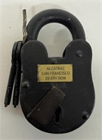 ANTIQUE ALCATREZ SAN FRANCISCO DEATH ROW LOCK