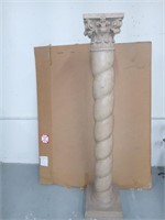 1 Tan pillar made of hard plastic 69" tall