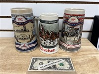 Vintage Miller High Life and Budweiser beer
