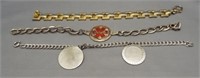 Italy sterling silver bracelet measures 6.5",