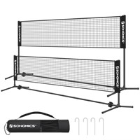 SONGMICS 16.5 ft Portable Badminton Net, Beach