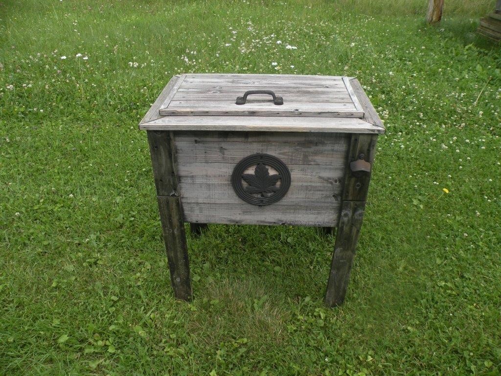 wooden ice box