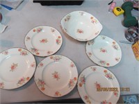 6pc Antique Dishes     England
