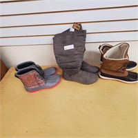 Three Pairs of Womens Boots