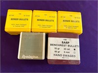 Remington, Earp, Berger Bullets for 22 Caliber