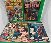 5x Vintage Comics Ghosts 1976 #45 Werewolf #2 1974