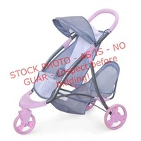 Perfectly Cute Double Stroller for Baby Dolls