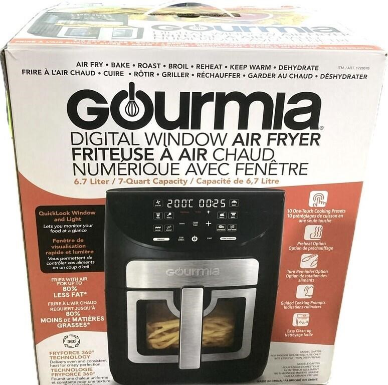 Gourmia 7qt Digital Window Air Fryer *pre-owned