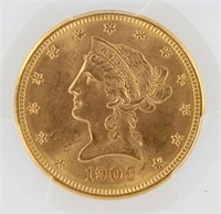 1907 Gold Eagle NGC MS62 $10 Indian Head