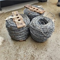 2 - Full & 1 - Partial Roll of Braided Barb Wire
