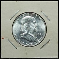 1962-D Franklin Silver Half Dollar Gem BU