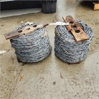 2 - Full Rolls of Braided Barb Wire
