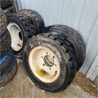 4 - 7.00-15 Filled Fork Lift Tires