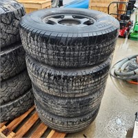 4 - 265/75R16 Tires on Alum. Rims 20% Tread