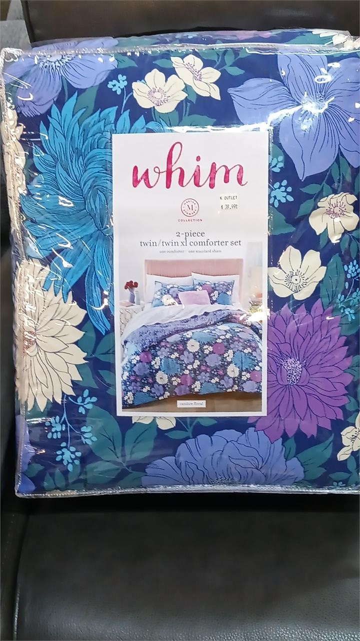 WHIM 2 PC TWIN /TWIN XL COMFORTER SET