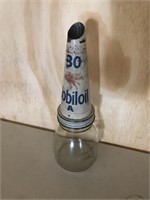 Mobiloil A tin top &  genuine  500ml oil bottle