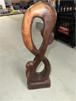 HAND CARVED WOOD SCULPTURE