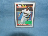 Barry Bonds all star baseball card