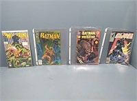 2 bat man comic books, 1 G.I.Joe comic book and 1
