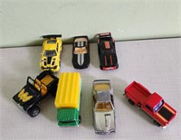 (7) Diecast & Plastic Cars/Miniatures
