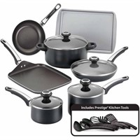 Farberware Nonstick Cookware Set, Black $88