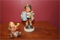 Vintage Hummel "For Father" and "Tuneful Angel"