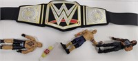 WRESTLING BELT & FIGURES