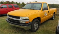 2002 Chevy Silverado Yellow 116725 miles