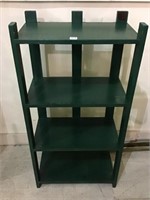 Sm. Green Paint Open Shelf Stand