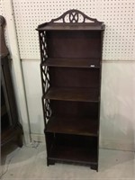 Tall Narrow Open Shelf Bookcase Stand