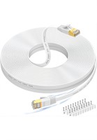 Ethernet Cable 75 ft, Supports Cat 8/ Cat 7