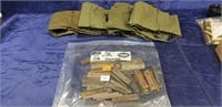 (46) .308 Stripper Clips & (4) Cloth Ammo Holders