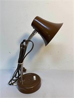 Vintage Brown Small Gooseneck Lamp