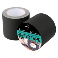 Gaffers Tape Black, 2"x30yds, Pack of 4