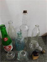 Vintage bottles : green B-1 Lemon Lime Soda -