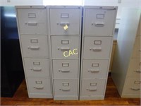 3pc 4- Drawer File Cabinets