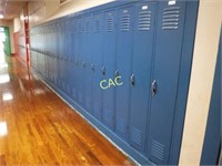 20'x60" Row Of Blue Lockers