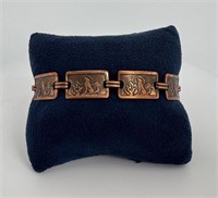 Bell Trading Post Copper Wolf Link Bracelet